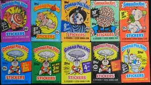 Garbage Pail Kids GPK Series 2nd-11th 1980's Wax Wrappers (No Cards) Lot of 10 - Picture 1 of 7