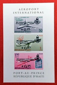 Haiti C176a MNH souvenir sheet Scouts overprint on Airport Zayix DC17260208AM1 - Picture 1 of 1