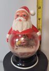 VTG 5" Santa Claus Snowglobe Plastic Christmas Decoration Snow Globe no Water