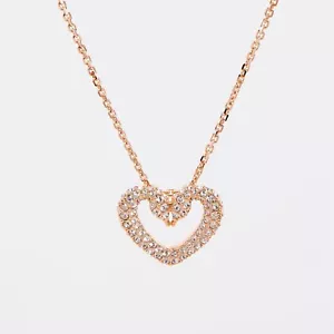 Swarovski Una Anhänger Herz weiß rosévergoldete Halskette 5628657 - Bild 1 von 5