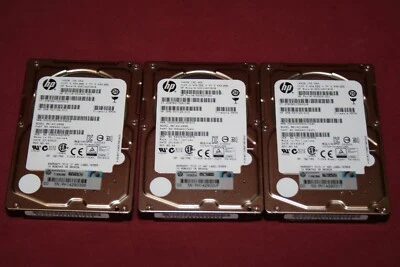 Lot of (3) HP MK1401GRRB 147GB 15k SAS 6Gbps 32MB Cache 2.5" HDD-Cleared/Tested - Image 1 of 2