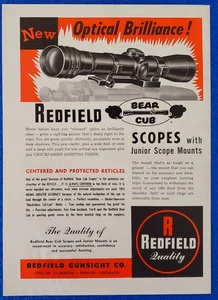 1961 REDFIELD GUNSIGHT COMPANY BEAR CUB SCOPE & MOUNTS CLASSIC ORIGINAL PRINT AD - Picture 1 of 1