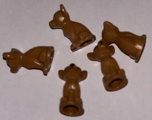 LEGO Chihuahua Dog w/ Black Eyes - Puppy Pet Animal Minifigure Dark Flesh (5) - Picture 1 of 2