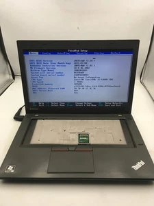 LENOVO THINKPAD T450 - BOOTS TO BIOS - INTEL I5 5300U - 4GB RAM - NO OS -READ-BB - Picture 1 of 8
