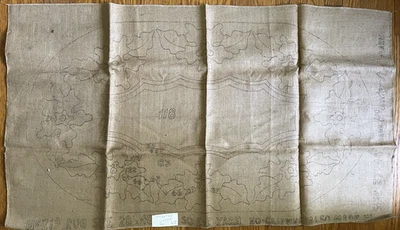 Alfombra de arte maravilloso vintage enganche mechón arpillera lona floral ovalada 27" x 40" #219 Foto 1 de 3