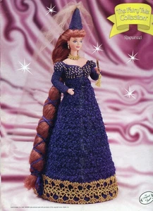 Rapunzel The Fairy Tale Collection Fashion Doll Crochet Pattern Annies Attic - Picture 1 of 3