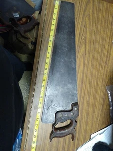 h disston sons philada vintage handsaw 23" - Picture 1 of 10