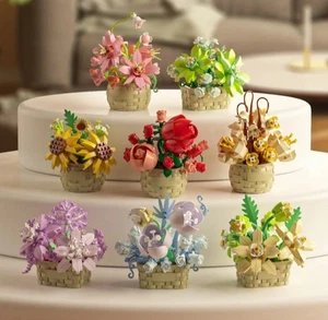 Potted Flower Building Blocks - 8 Varieties - 128 to 250pcs - Free Shipping - Picture 1 of 9