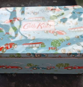 Cath Kidston vintage childs suitcase vintage racing cars blue background - Picture 1 of 5