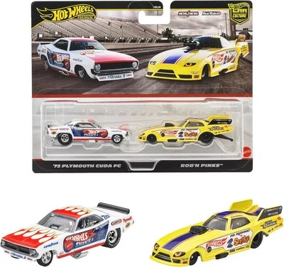 New Hot Wheels JBL01 Premium 2-Pack '72 Plymouth Cuda FC/Rob N' Pinks - Image 1 of 4