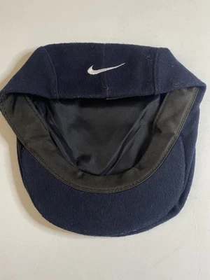 Vintage Nike Hat Cap Black Mens XL Newsboy Wool Blend Golf Swoosh 90s - Image 1 of 4