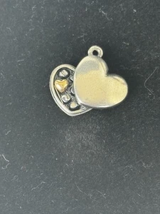 James Avery Retired Box Of Chocolate Sterling Silver & 14k Heart - Picture 1 of 7