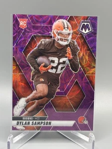 2025 Panini Mosaic - Dylan Sampson Purple Scope Prizm #355 Cleveland Browns SSP - Foto 1 di 2