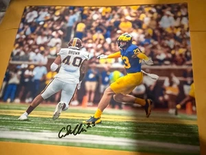 Foto 8x10 firmada por Cole Sullivan Michigan Wolverines - Imagen 1 de 1