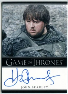 JOHN BRADLEY como Samwell Tarly Juego de Tronos Borde Azul Autógrafo GOT - Imagen 1 de 1