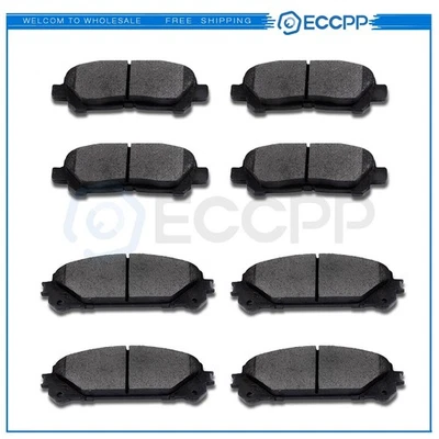 Front Rear Ceramic Brake Pads Set For Toyota Highlander 2008 2009 2010 2011-2013 - Изображение 1 из 4