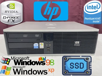 RESTORED w/ SSD DUAL BOOT Windows 98 & XP HP Compaq Vintage Retro Gaming PC VGA - Image 1 of 4