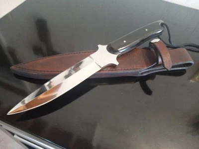 Cuchillo de combate personalizado vintage NJ COHEN (cuchillos NJC) 12"" con hoja S.S. de 6,25"" RARO Foto 1 de 4