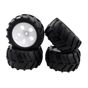 4Pcs 85mm Rubber Tires Tyres Replacement for 1/16 ZD Racing - Picture 1 of 4