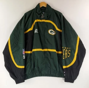 Logo Athletic VTG 90s Green Bay Packers Windbreaker Full Zip Jacket Mens 3XL - Picture 1 of 15