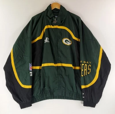 Logo Athletic VTG 90s Green Bay Packers Windbreaker Full Zip Jacket Mens 3XL - Image 1 of 4