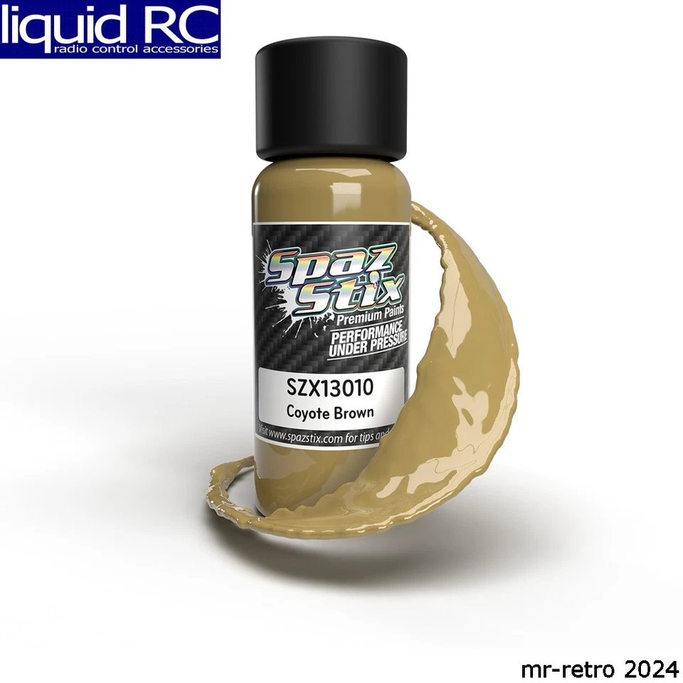 Spaz Stix 13010 Coyote Brown Airbrush Ready Paint 2oz Bottle - Image 1 of 1
