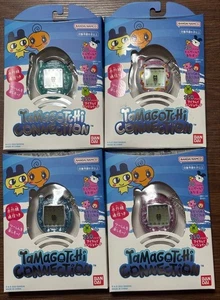 Tamagotchi Connection 1st Gen Set of 4 Colors Melon Soda Pearl Flower Pink Blue - Picture 1 of 3