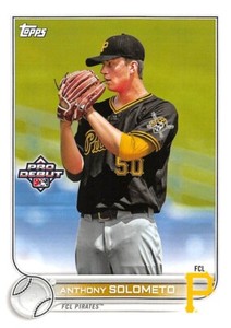 2022 Topps Pro Debut #PD34 Anthony Solometo RC Rookie Card Pirates 💎⚾💎