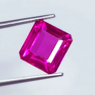 Gemas sueltas de zafiro rosa natural certificadas de 9,37 quilates de zafiro transparente Foto 1 de 4