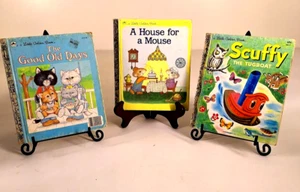 Lot of 3 Little Golden Books Scuffy House for a Mouse & The Good Old Days Read - Picture 1 of 8