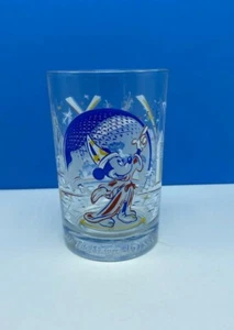WALT DISNEY WORLD GLASS CUP Remember magic Fantasia Mickey Mouse vintage epcot - Picture 1 of 5