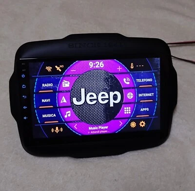 Stereo Autoradio Jeep Renegade Android 14 Wi-Fi 5G QLED CarPlay TV DAB RDS DSP  - Immagine 1 di 4