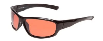 Gafas de sol polarizadas envolventes unisex Coyote Marlin en negro rosa/plateado espejo 64 mm Foto 1 de 4