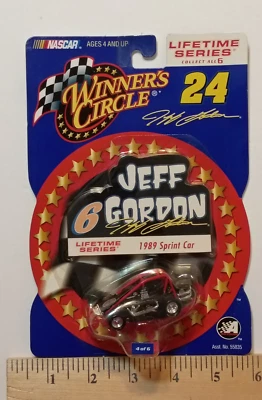 Nascar Winners Circle c2001 Lifetime Series-#4/6 Jeff Gordon 1989 Sprint Car #6 Foto 1 de 3