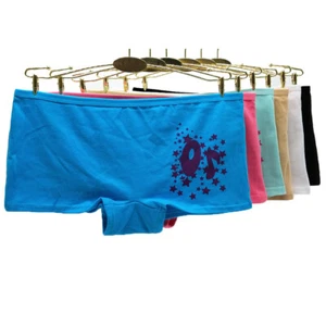 6 Pcs Women's Cotton Underwear Sexy Low Cut Boyshorts Boxer Panties Underpants - Picture 1 of 9