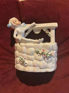 Vintage - LUSTERWARE PIXIE PLANTER White Iridescent Luster - Picture 1 of 6