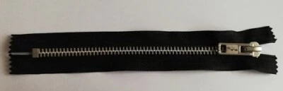 JOB Reißverschluss Ersatz für Zunfthosen Zunftshorts silber Metall Zipper