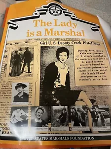 Official U.S. Marshal's Bicentennial Poster (1789-1989) - The Lady is a Marshal - Picture 1 of 1
