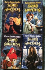 Marion Zimmer Bradley books, lot of 4 Sword and Sorceress novels, #6-9 in series