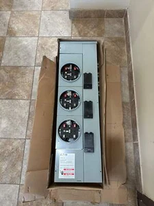 Eaton (3MM312R) 125A 3-Phase Residential Meter Stack 3 Socket Module, 800A - Picture 1 of 4