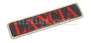 Lancia Red/Black Chromed Plastic Emblem New - Picture 1 of 1