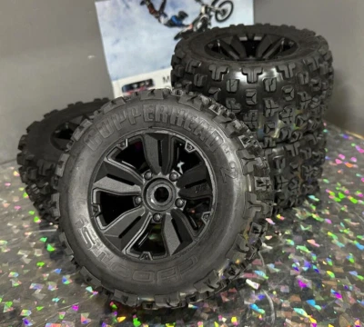 ARRMA 1/8 DBoots Copperhead 2 17MM SET 4 TIRES WHEELS SET Kraton EXB OUTCAST 6s - Image 1 of 3