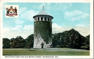 The Water Tower Rockford Park Wilmington Delaware Postcard - Picture 1 of 2