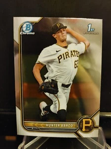 Hunter Barco RC 2022 1° Bowman Draft Chrome #BDC-103 - Pittsburgh Pirates - Foto 1 di 2