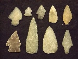 Central Texas Arrowheads & Knife, Prehistoric Indian Artifacts FREE SHIPPING G66 - Picture 1 of 4