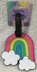 Fantasy Rainbow Cloud Sky Girl Travel Luggage Suitcase ID Tag Holder Gift NEW #M - Picture 1 of 2