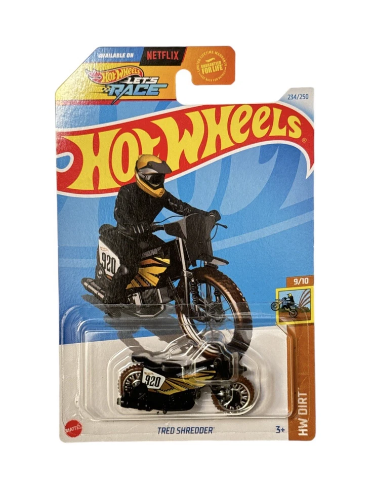 Hot Wheels Tred Shredder 2024 HW Dirt 9/10 Black Color with Brown, Yellow Stripe - Image 1 of 1