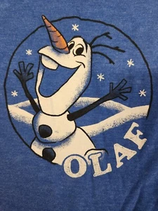Disney Frozen Olaf Long Sleeve Graphic T Shirt Blue Size 18M *NEW* - Picture 1 of 9