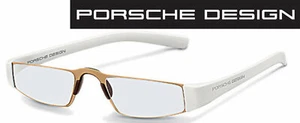 Porsche Design P 8801 C weiss/gold +1,0 bis +4,0 Lesebrille Computerbrille  - Afbeelding 1 van 3