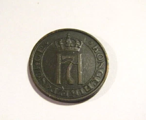 Norwegen 1909 2 Erz Münze - Bild 1 von 5